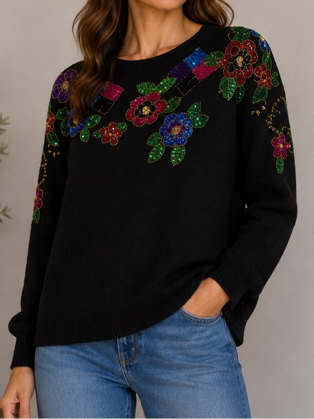 Vintage Krystal Kobe Sweater